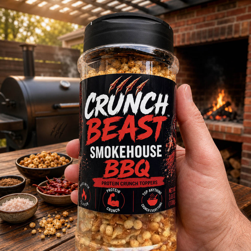 Crunch Beast™ Smokehouse BBQ Crunch Protein Toppers – Bold Smoky Crunch for Burgers, Sandwiches, Potatoes & More