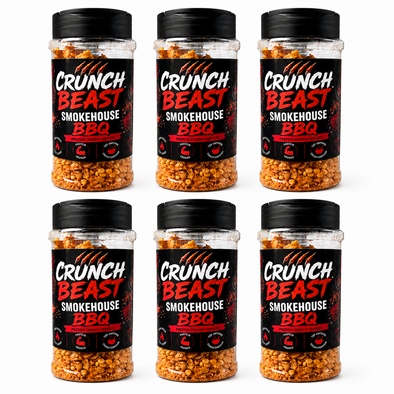Crunch Beast™ Smokehouse BBQ Crunch Protein Toppers – Bold Smoky Crunch for Burgers, Sandwiches, Potatoes & More